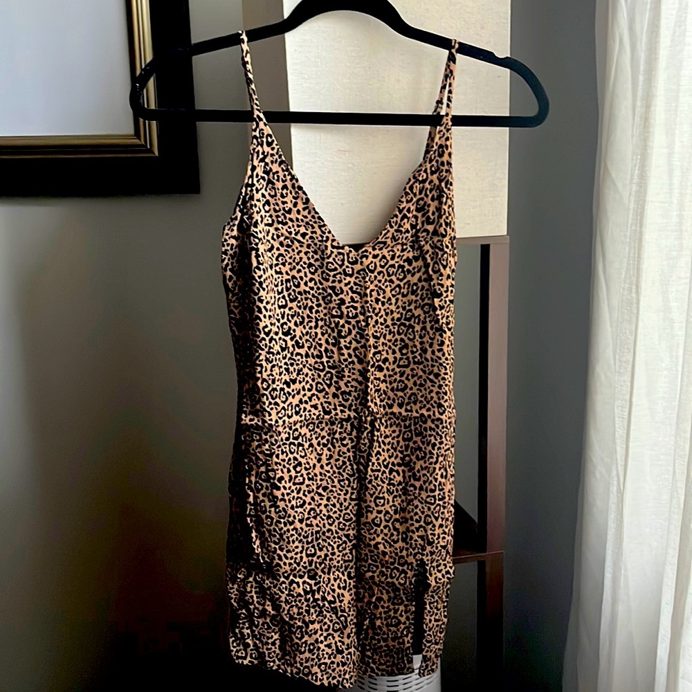 Reformation leopard dress